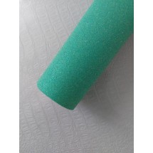 Глиттерный фоамиран 2 мм  20*30 см цв. светло-зеленый перламутровый, цена за лист